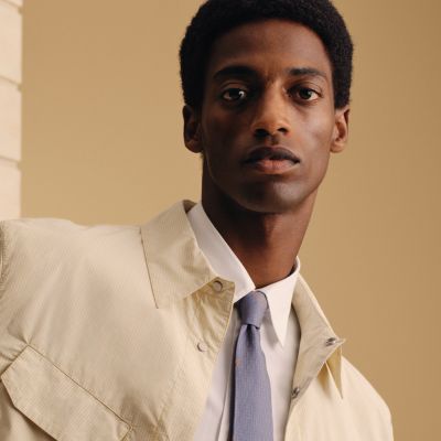 へヴィシルクタイ - グレー - メンズ, ネクタイ・スカーフ